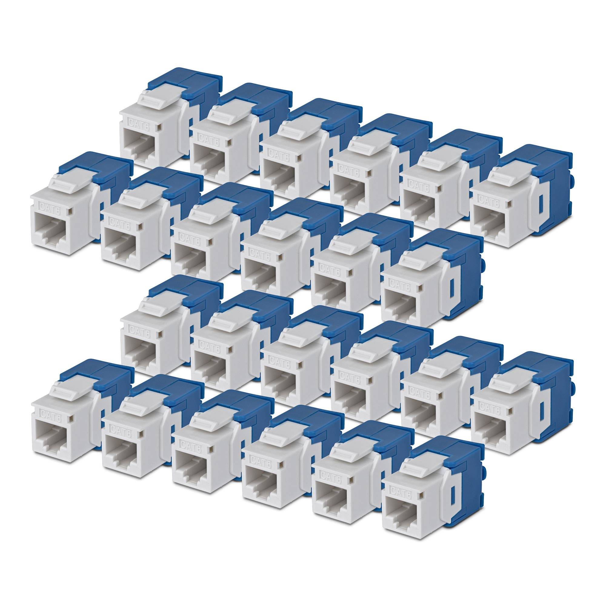 StarTech.com Cat6 Keystone Jack 24-Pack 180-Deg - Netzwerk - CAT 6