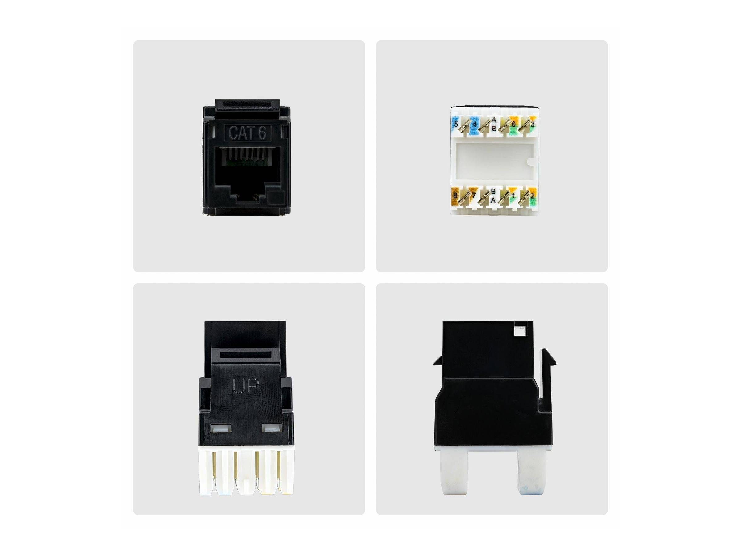 StarTech.com Cat6 Keystone Jack 24-Pack 180-Deg - Netzwerk - CAT 6