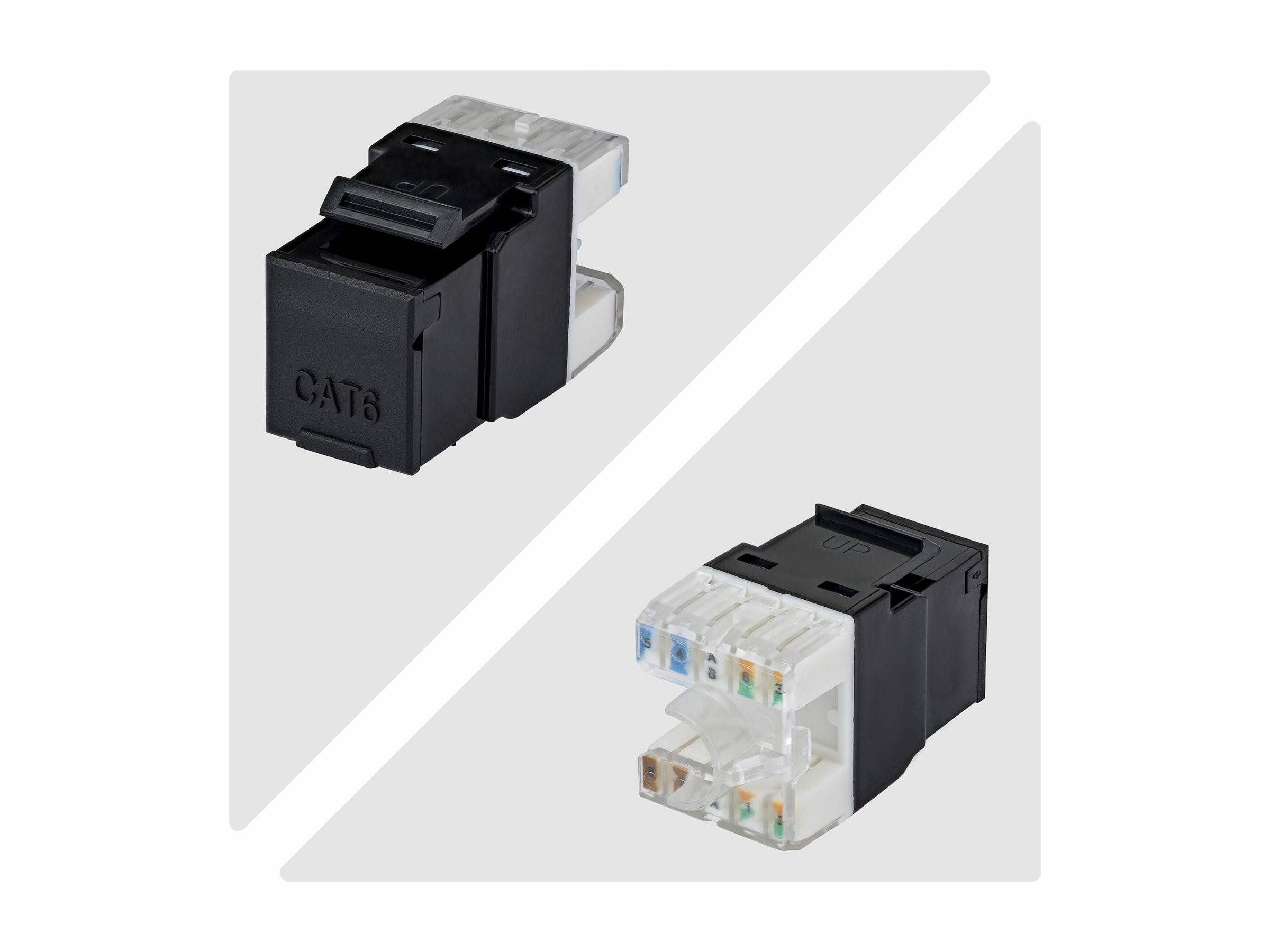 StarTech.com Cat6 Keystone Jack 24-Pack 180-Deg - Netzwerk - CAT 6