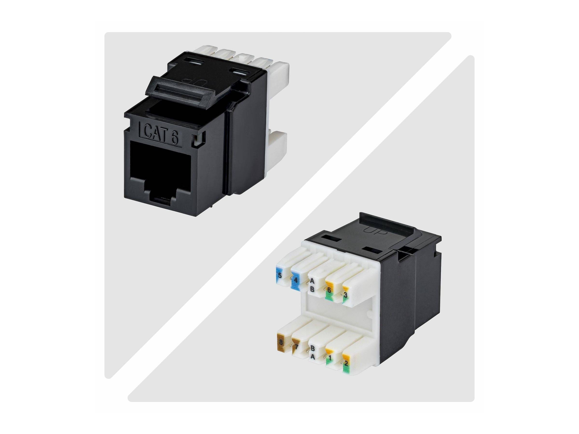 StarTech.com Cat6 Keystone Jack 24-Pack 180-Deg - Netzwerk - CAT 6
