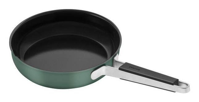 ZWILLING 1028816, Rund, Allzweckpfanne, Schwarz, Grün, Keramik, Edelstahl, China