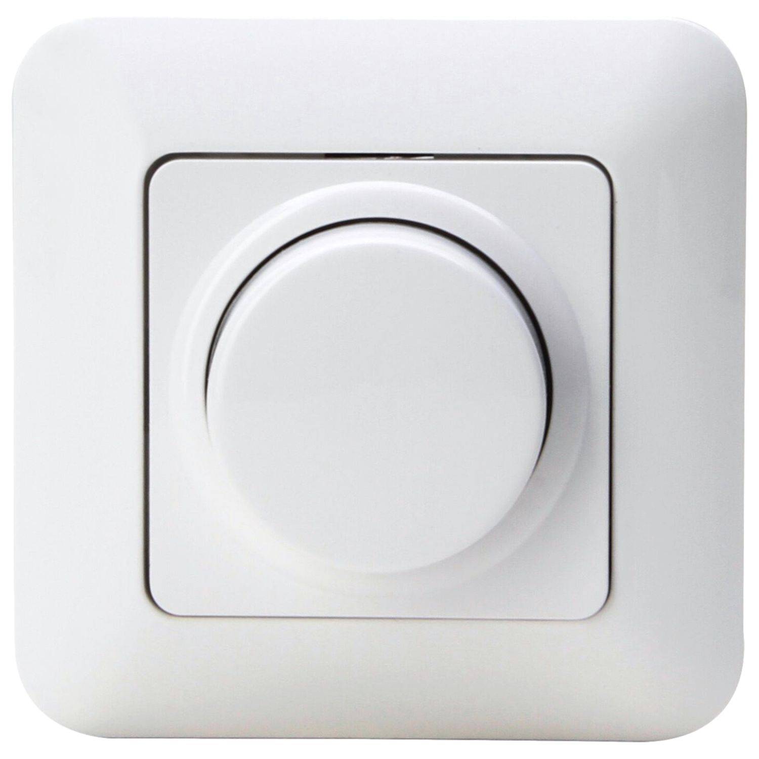 CADIZ LED Druck-/Wechsel- Dimmer 3-30W Komplett-Set Weiß