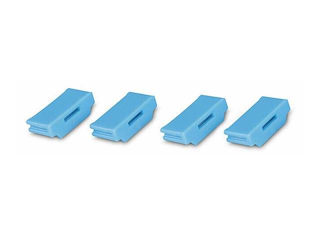 LINDY HDMI Port Schloss blau 4 Stück + 1 Schlüssel Multimedia-Technik Notebookschlösser
