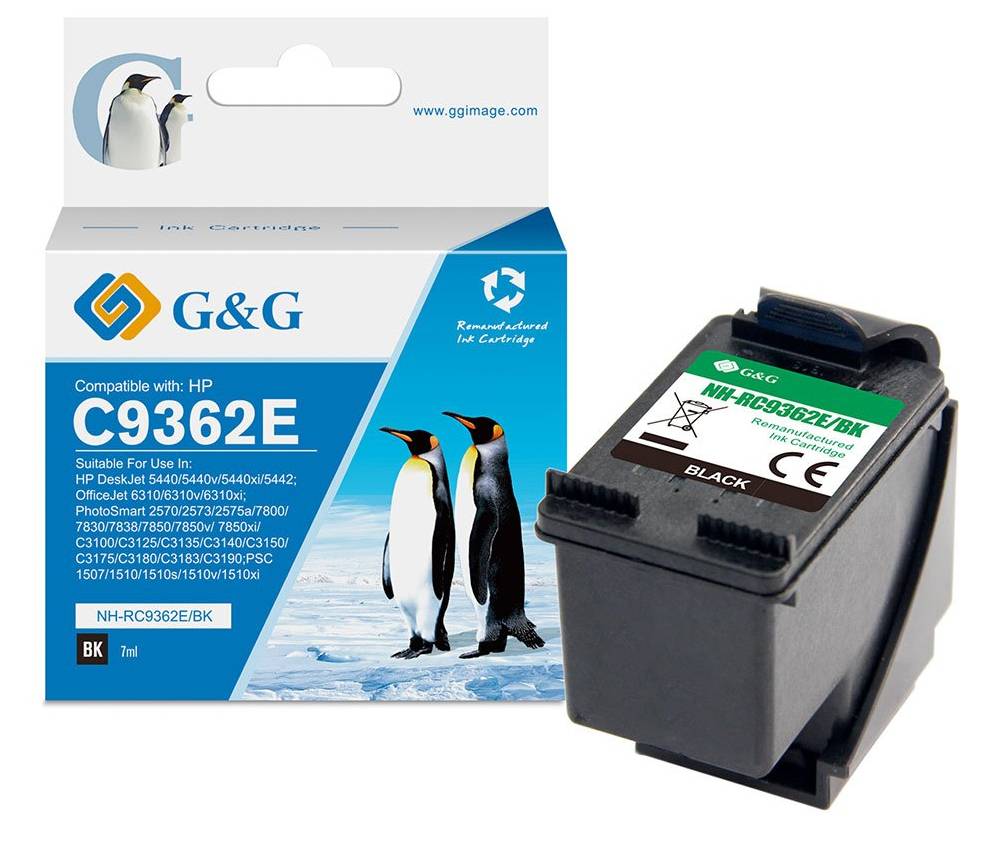 G&G Tintenpatrone kompatibel HP 336/ C9362EE XL-Schwarz Multimedia-Technik Patronen HP