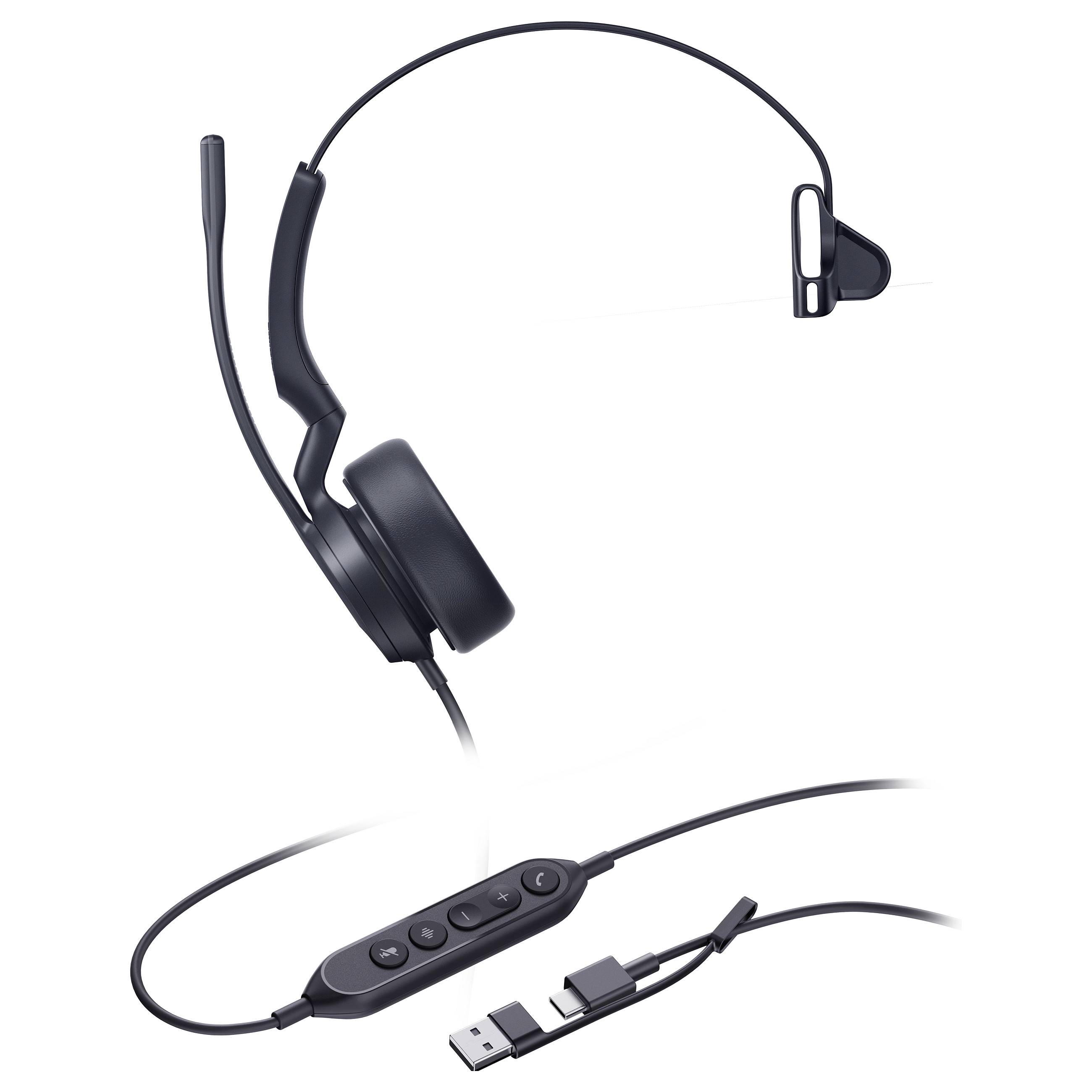 Yealink Headset UH44 Mono USB-C/A Typ C