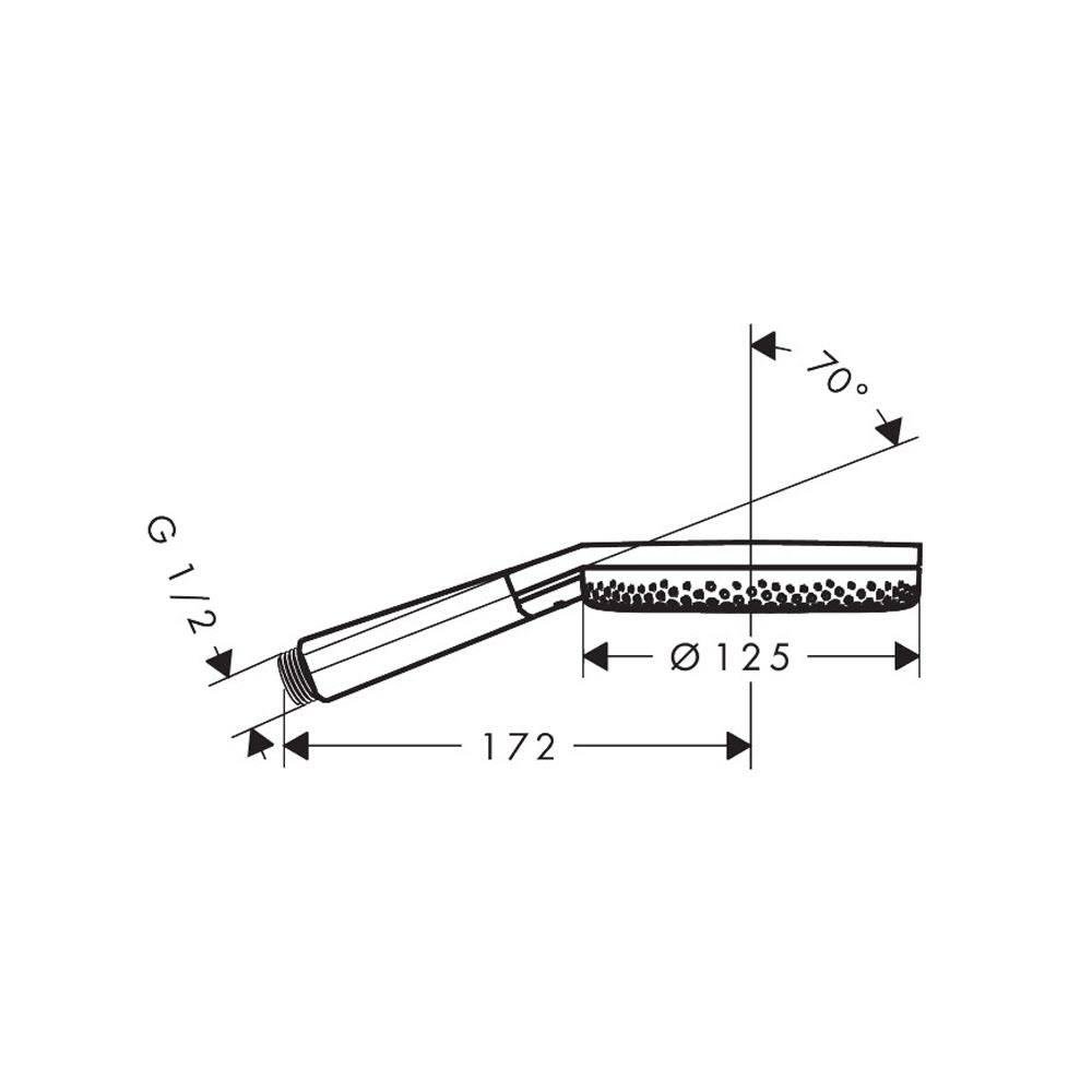hansgrohe Raindance Alive Select S Handbrause 125 3jet, Mattschwarz