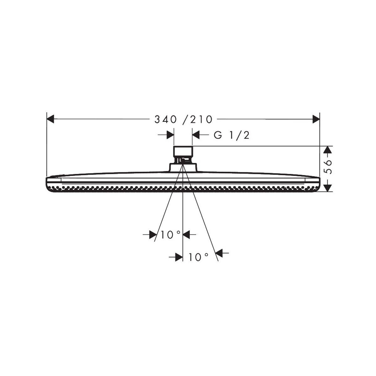hansgrohe Raindance Alive Q Kopfbrause 210/340 1jet, Chrom