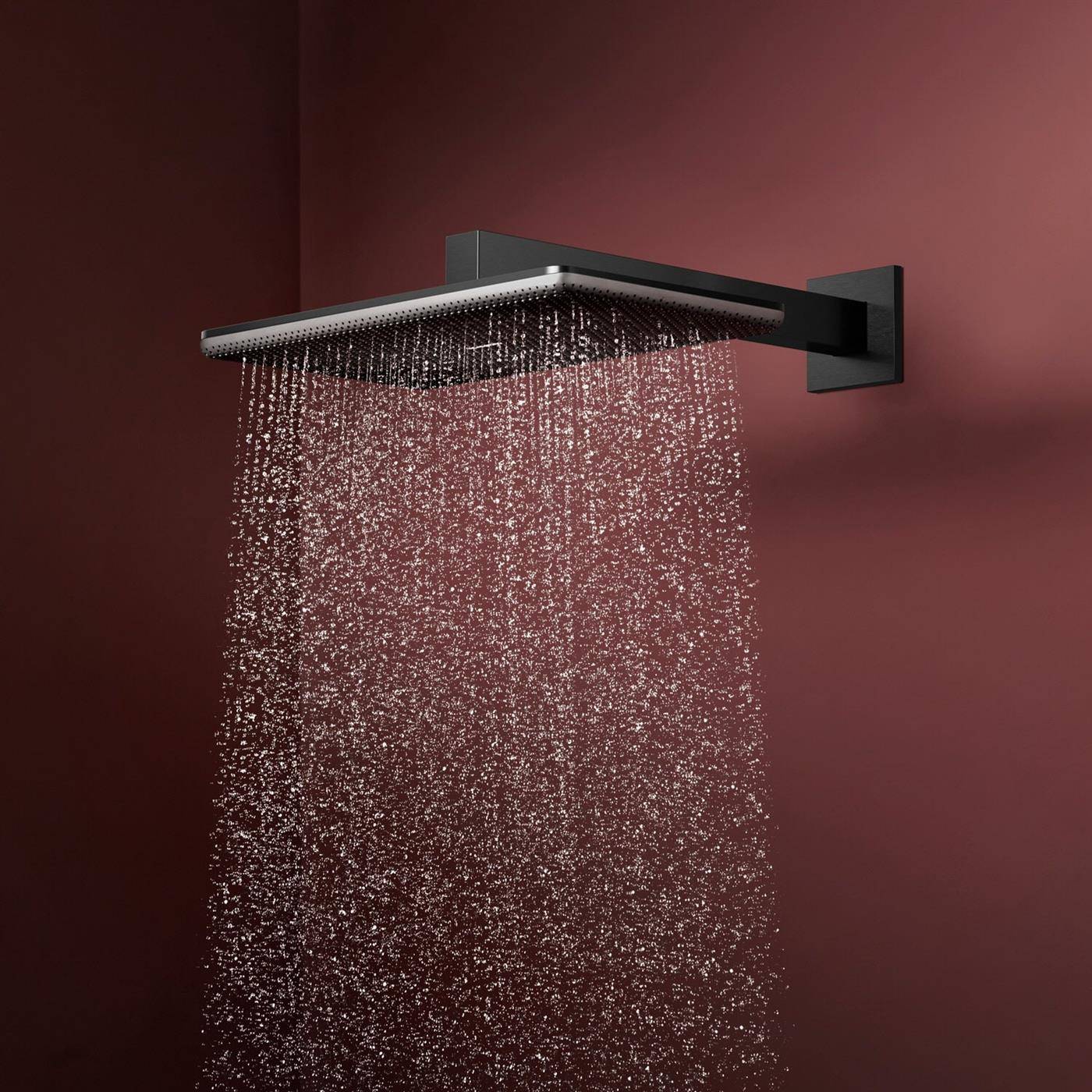Hansgrohe Raindance Alive Q Kopfbrause, 11l/min, 210x340mm 1jet, Brushed Black Chrome