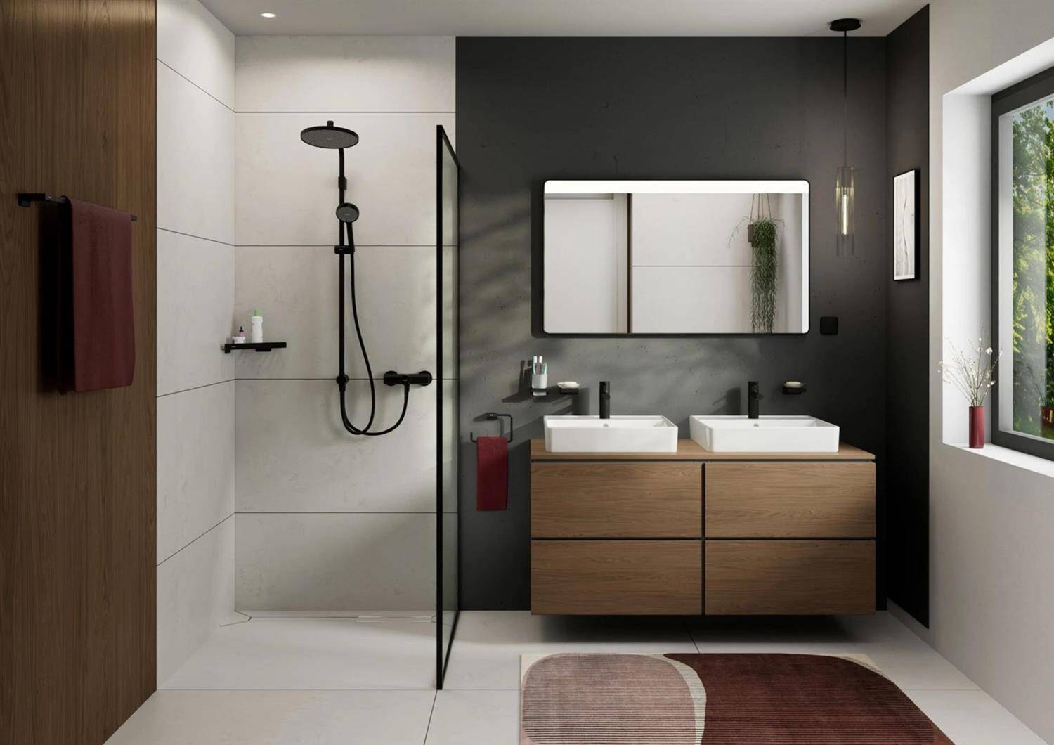Hansgrohe Zesis S Einhebel-Waschtischmischer 100 CoolStart mit Zugstangen-Ablaufgarnitur, Mattschwarz
