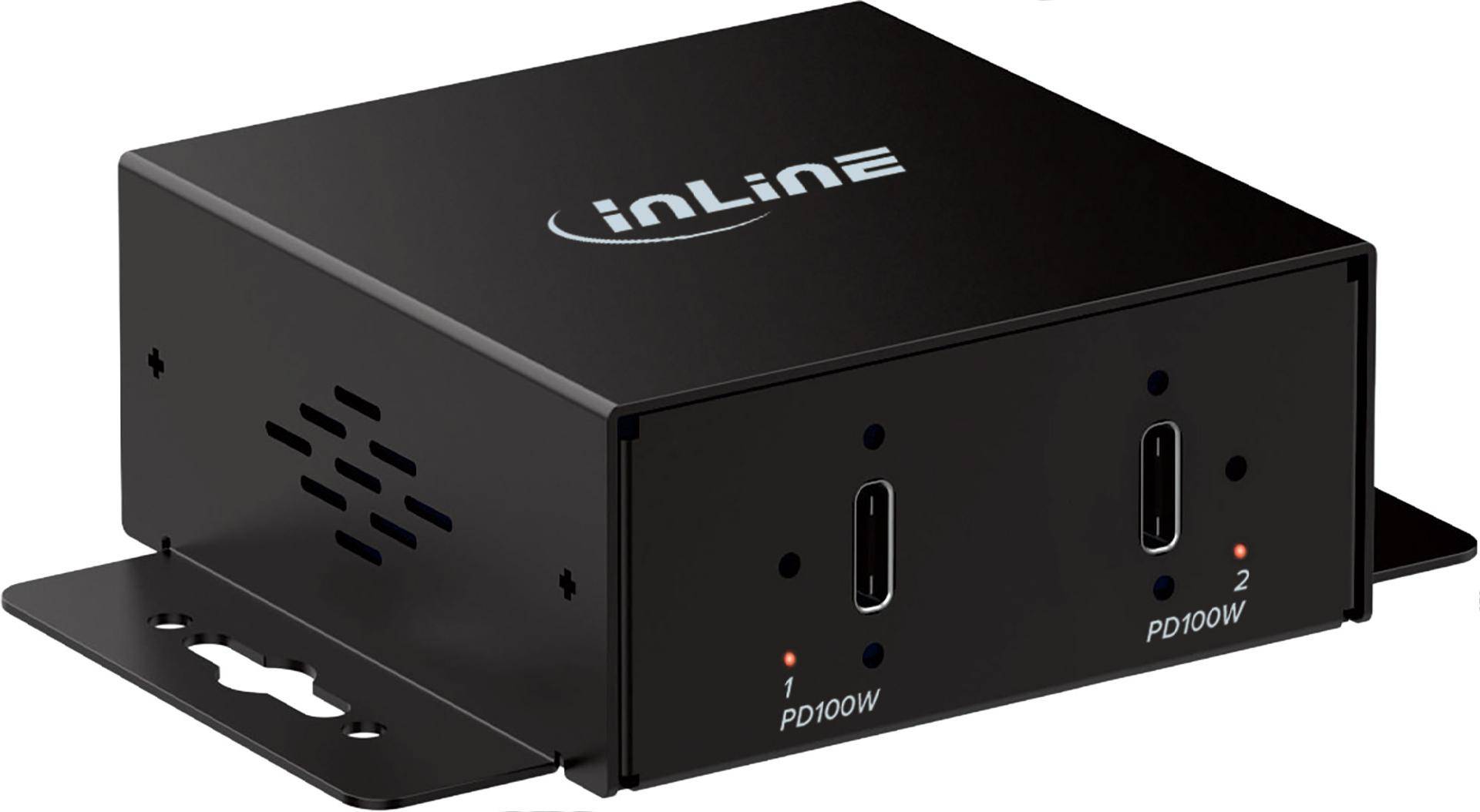 InLine Industrie 2-Port Mini Charger, USB-C, PD 200W
