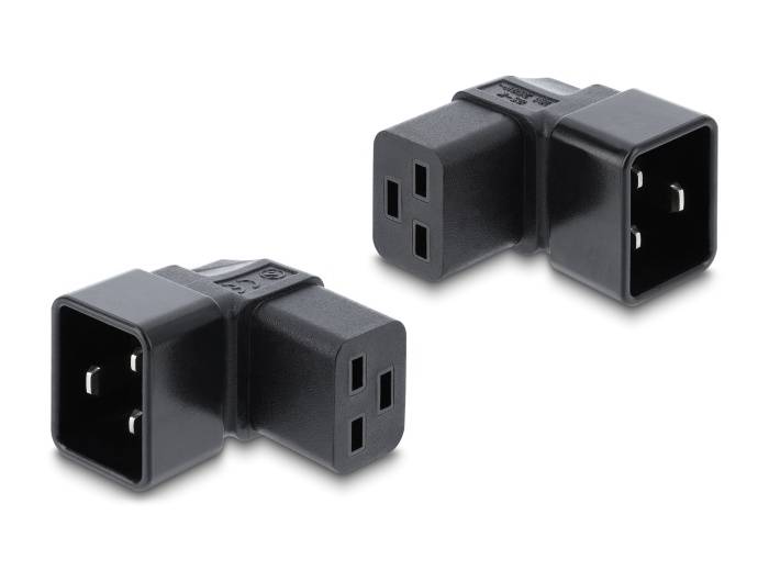 Delock Netzteil - IEC 60320 C20 zu IEC 60320 C19250 V - 16 A - 90° Stecker -