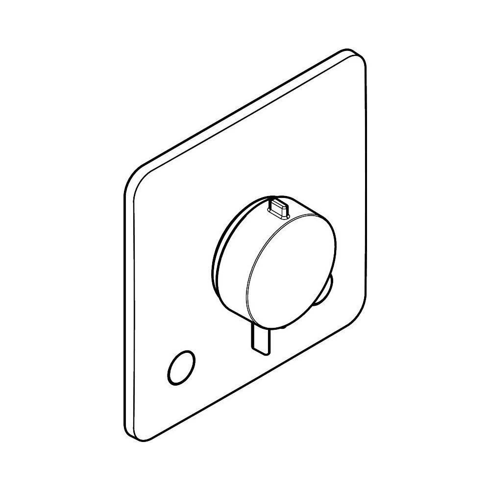 Hansgrohe Ecostat Comfort Q Thermostat Unterputz, 25,7l/min, für 2 Verbraucher, Brushed Bronze