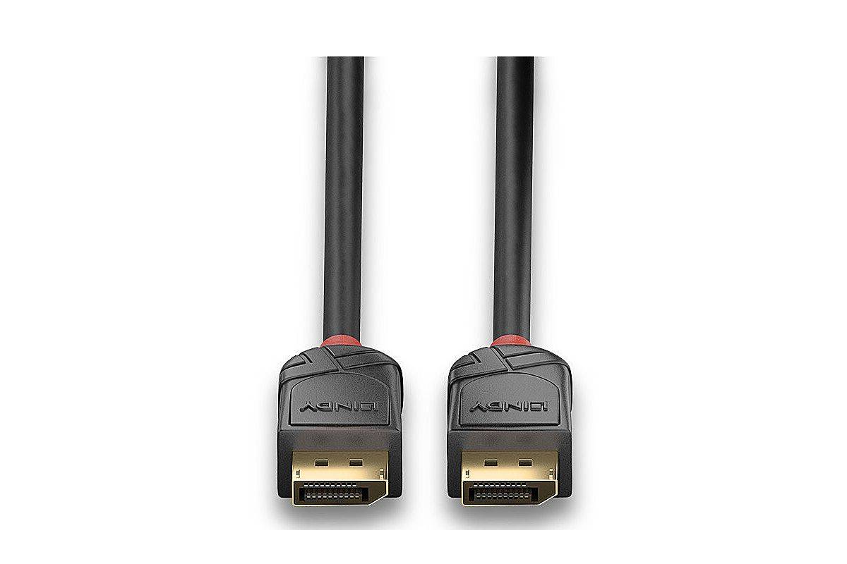 LINDY 36517, 2m DisplayPort 2.1 54G-Kabel, Black Line