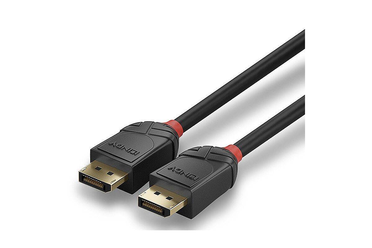 LINDY 36517, 2m DisplayPort 2.1 54G-Kabel, Black Line
