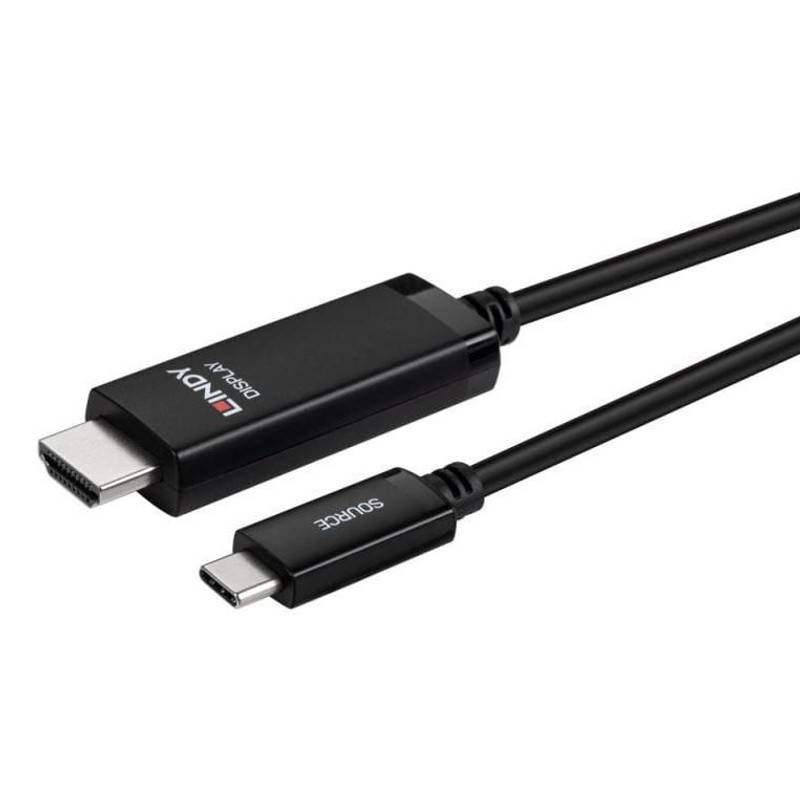 LINDY USB Typ C an HDMI 8K60 Adapterkabel 3m schwarz