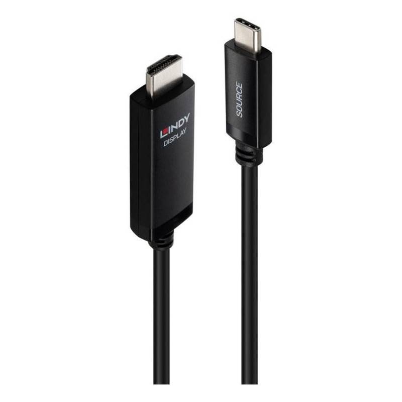 LINDY USB Typ C an HDMI 8K60 Adapterkabel 1m schwarz
