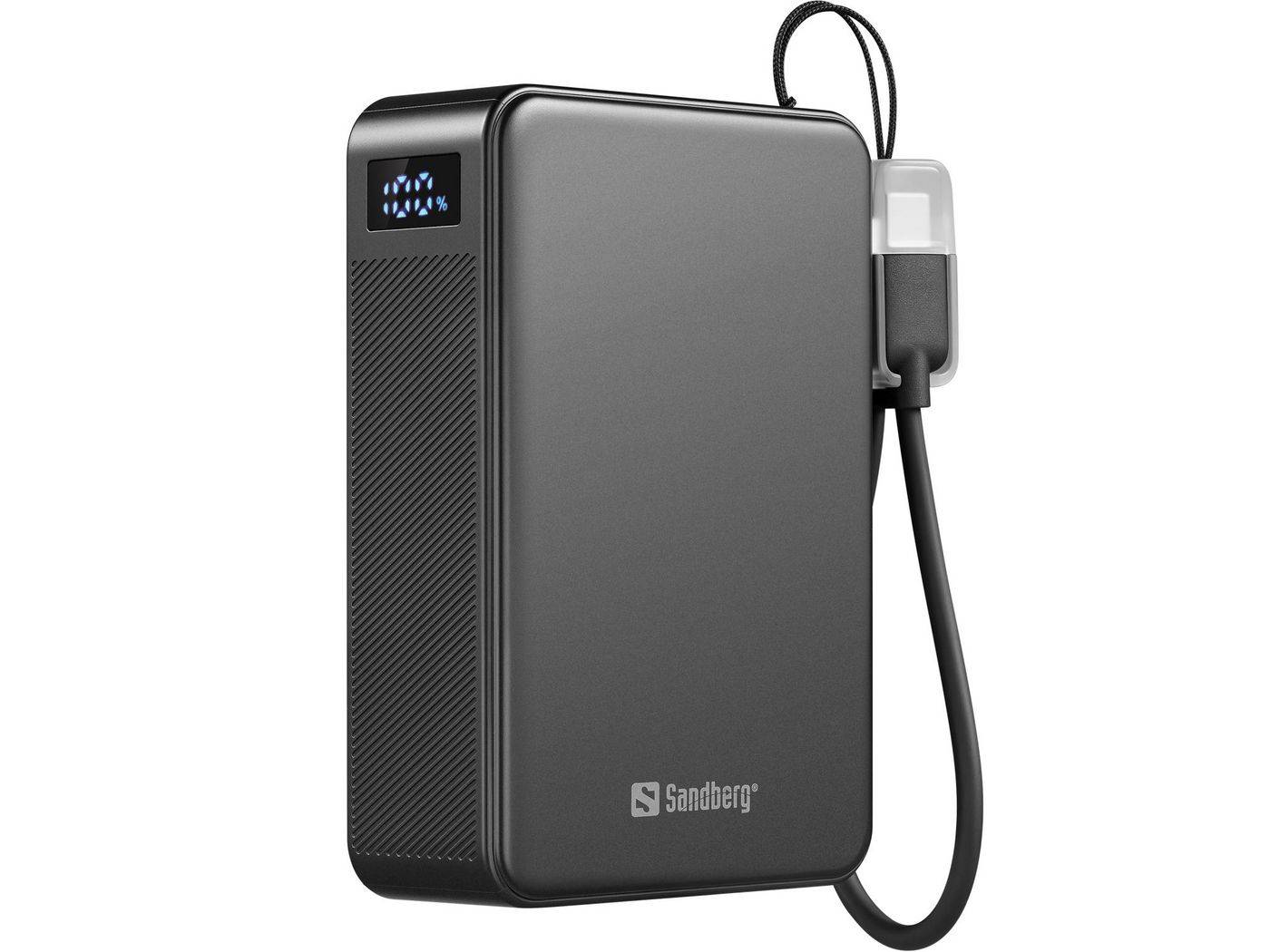 Sandberg Nano - Powerbank - 20000 mAh - 74 Wh - 20 Watt - 3 A - PD - 2 Ausgabeanschlussstellen (USB-C, USB)