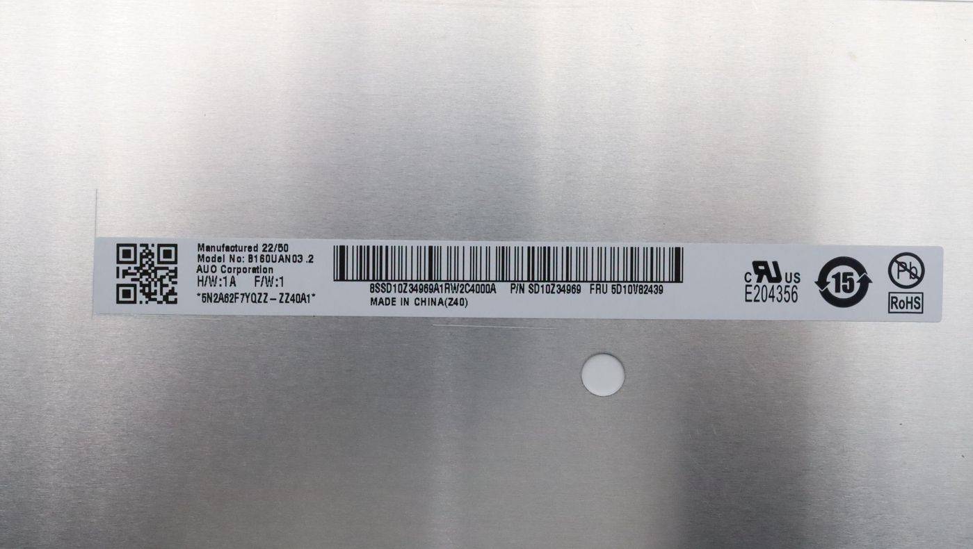 Lenovo 16.0 WUXGA NT AG IPS 300nit 45%NTSC