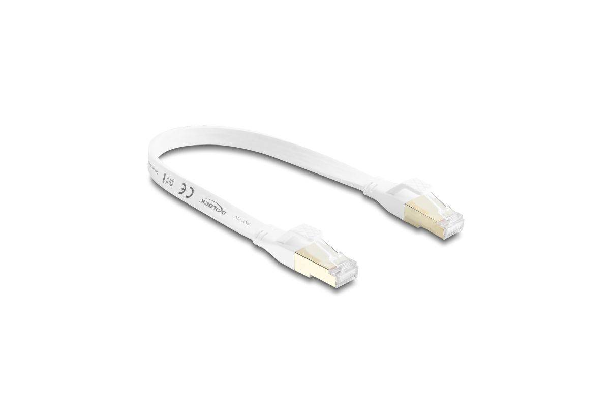 81023 - Patchkabel Cat.8.1, U/FTP, 0.25m, weiß