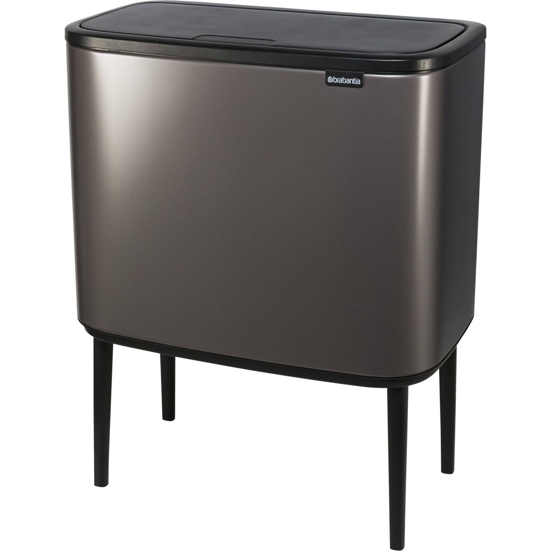 Brabantia 316043, 33 l, Rechteckig, Platin, Kunststoff, Manuell, Belgien