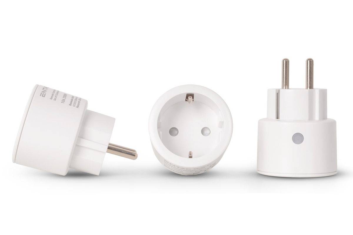 Entac IR Steckdoseadapter Ferngesteuert, 3er Set weiß Multimedia-Technik Adapter