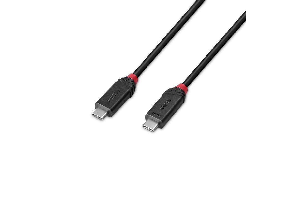 Lindy Black Line - USB-Kabel - 24 pin USB-C (M)zu 24 pin USB-C (M) - USB 2.0 /