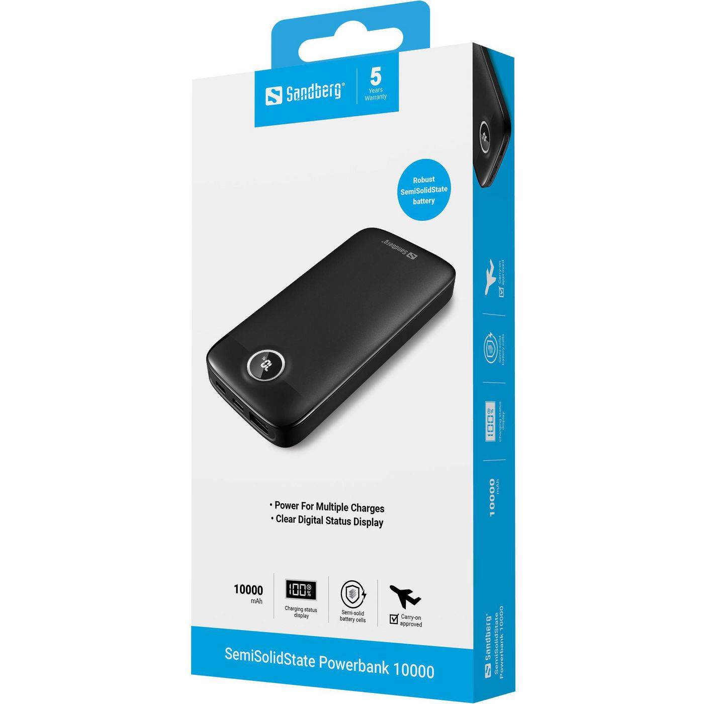 Powerbank - 1000 mAh - 20 watt - 3 A - Fast Charge (USB-C)