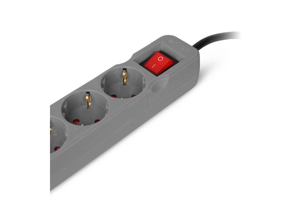 Entac Steckdosenleiste 3fach 2x USB-A, 1,5m grau Multimedia-Technik Steckdosenleisten