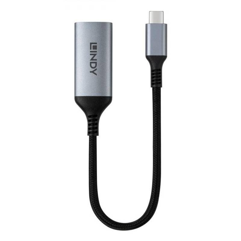 Lindy 43426, 0,15 m, USB Typ-C, DisplayPort, Stecker, Buchse, Gerade