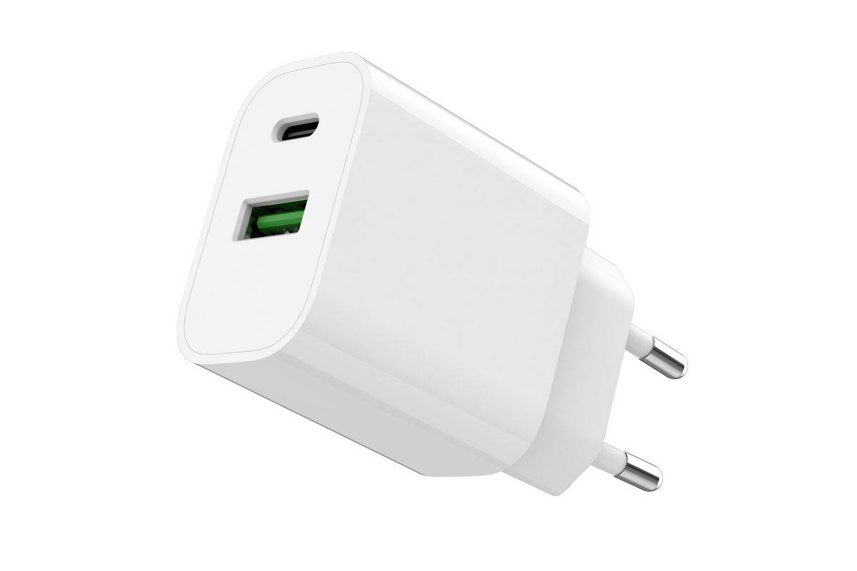 Gembird Netzteil - 20 Watt - 3.4 A - PD, QC 3.0 - 2 Ausgabeanschlussstellen (USB, USB-C)