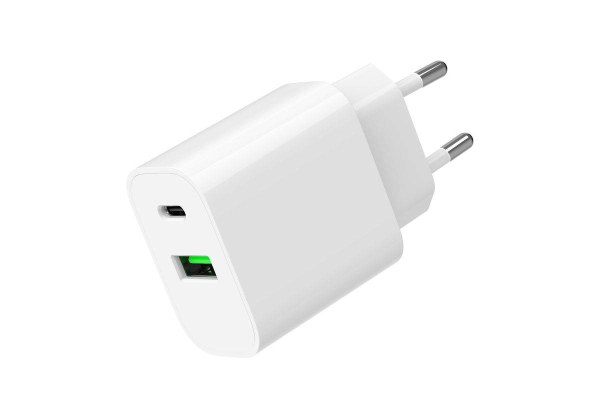 Gembird Netzteil - 20 Watt - 3.4 A - PD, QC 3.0 - 2 Ausgabeanschlussstellen (USB, USB-C)