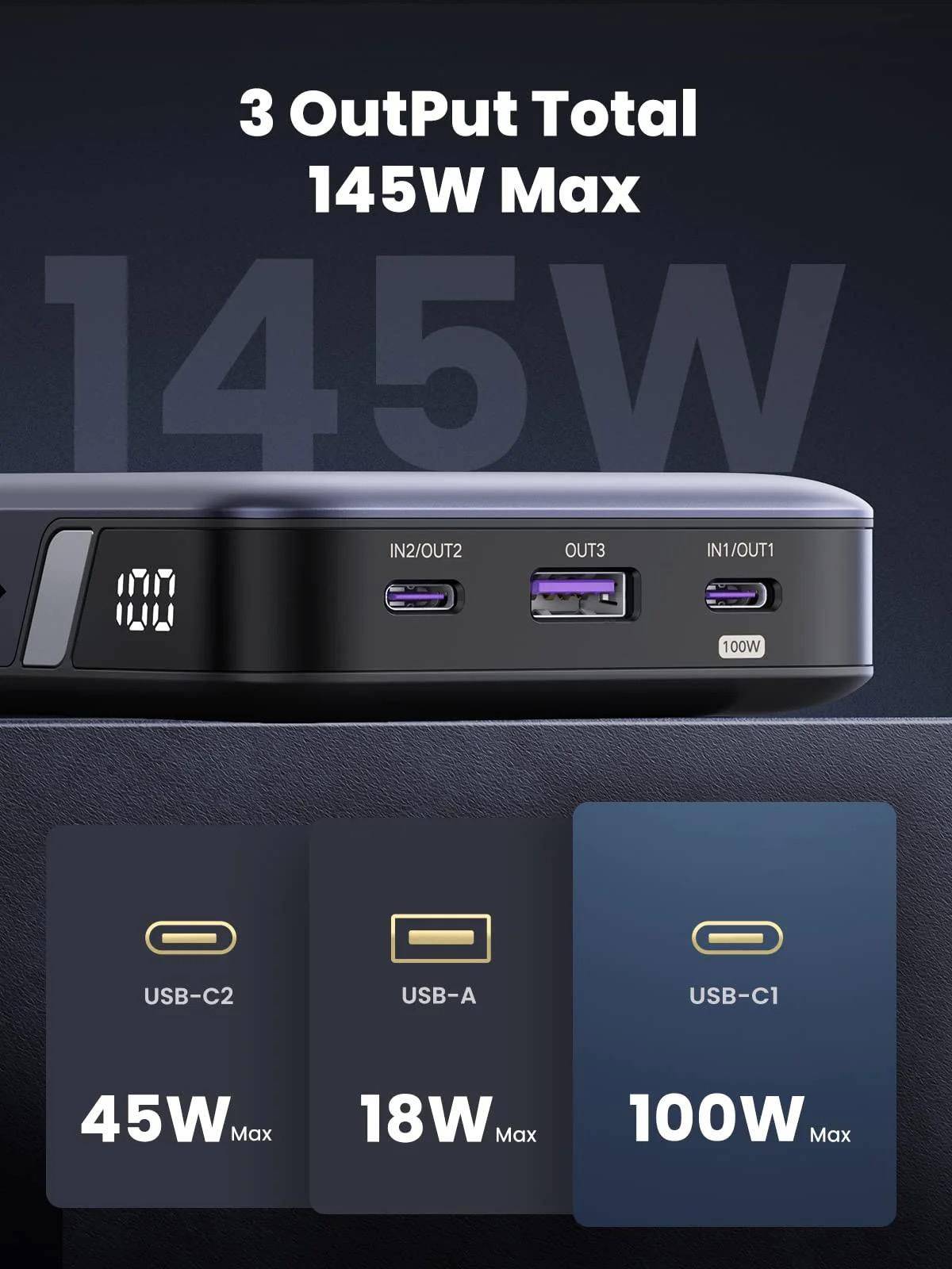 UGREEN PB205 Powerbank 25.000mAh 90597A