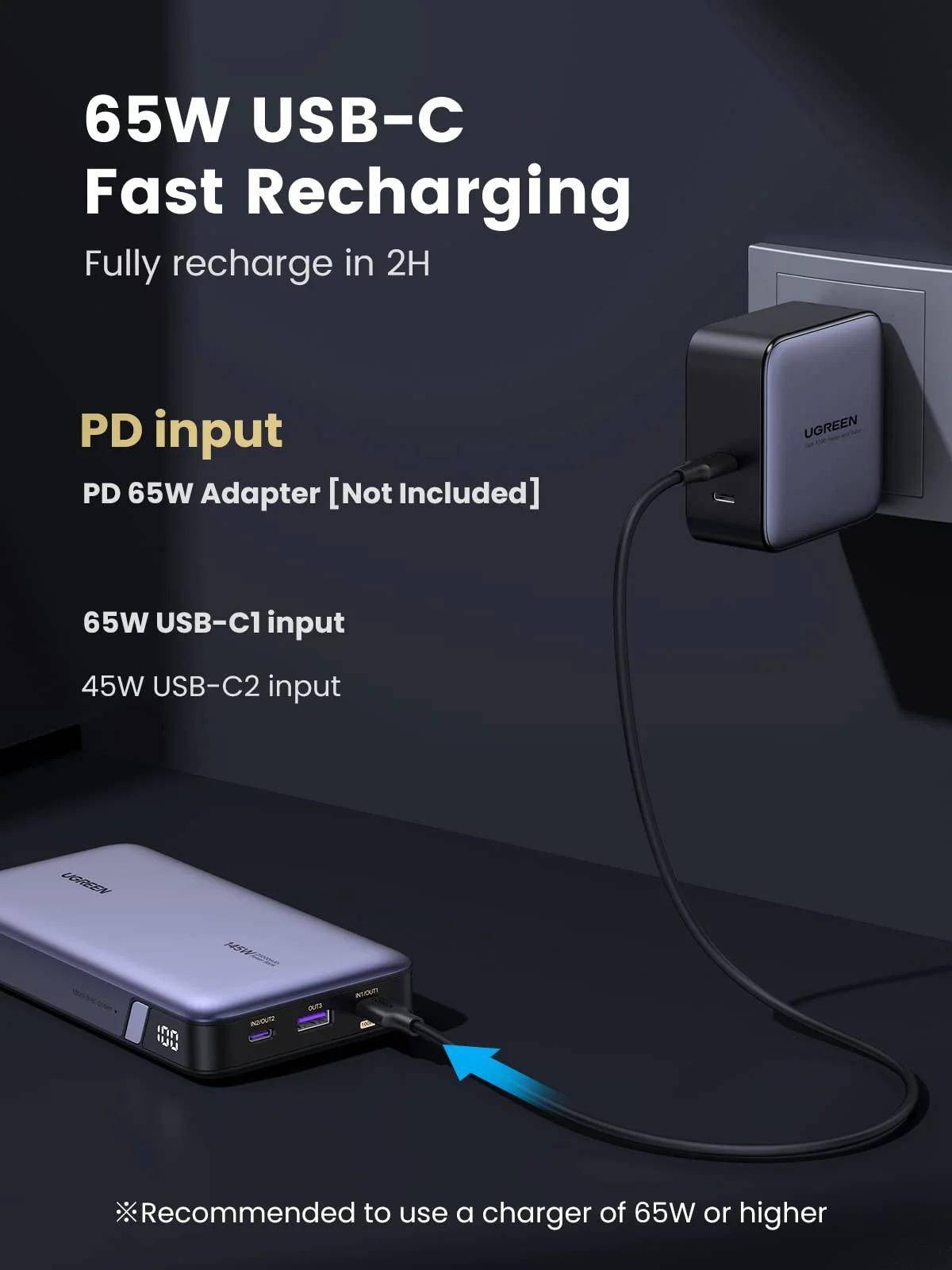 UGREEN PB205 Powerbank 25.000mAh 90597A