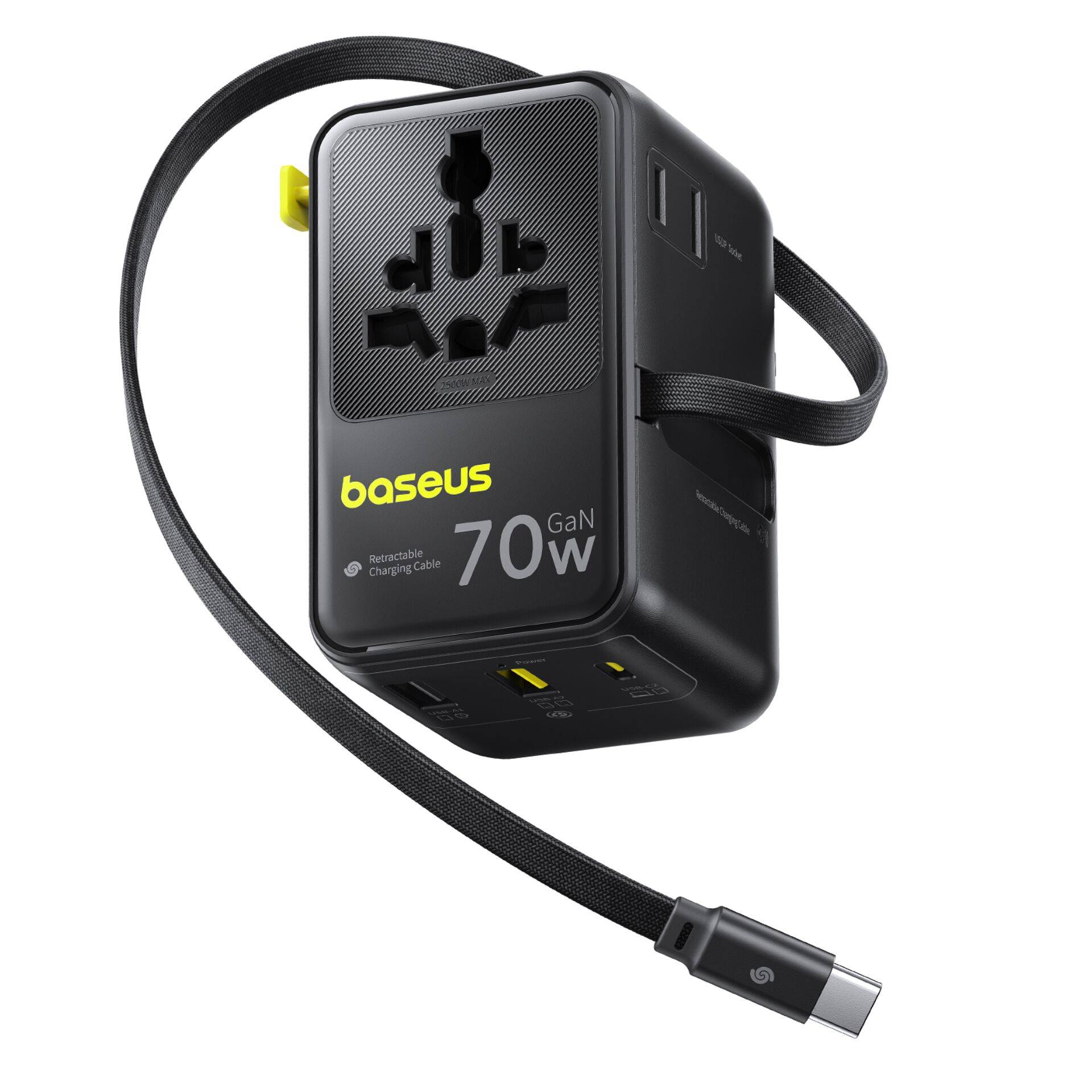 Baseus EnerCore CG11, Drinnen, AC, 1 m, Schwarz