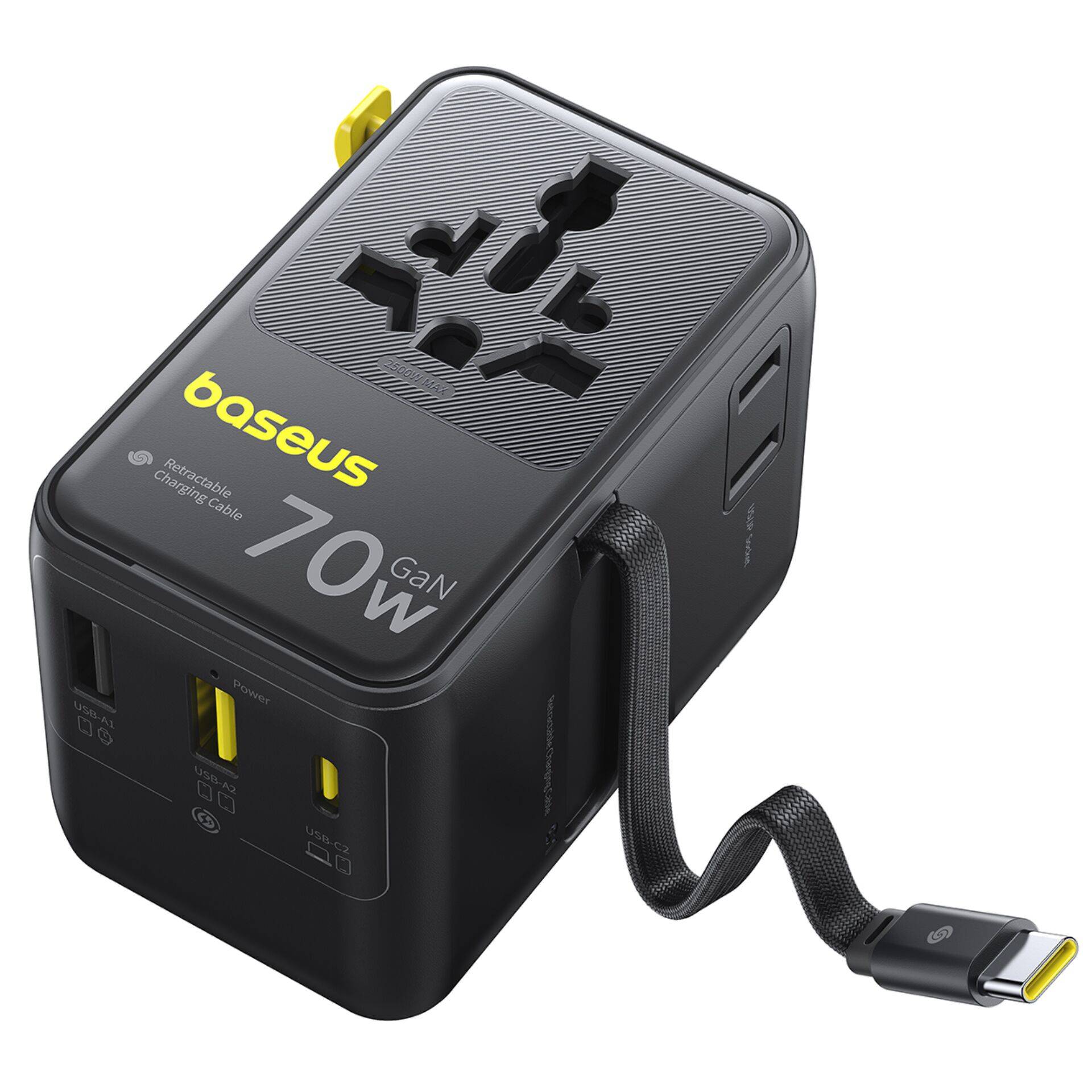 Baseus EnerCore CG11, Drinnen, AC, 1 m, Schwarz