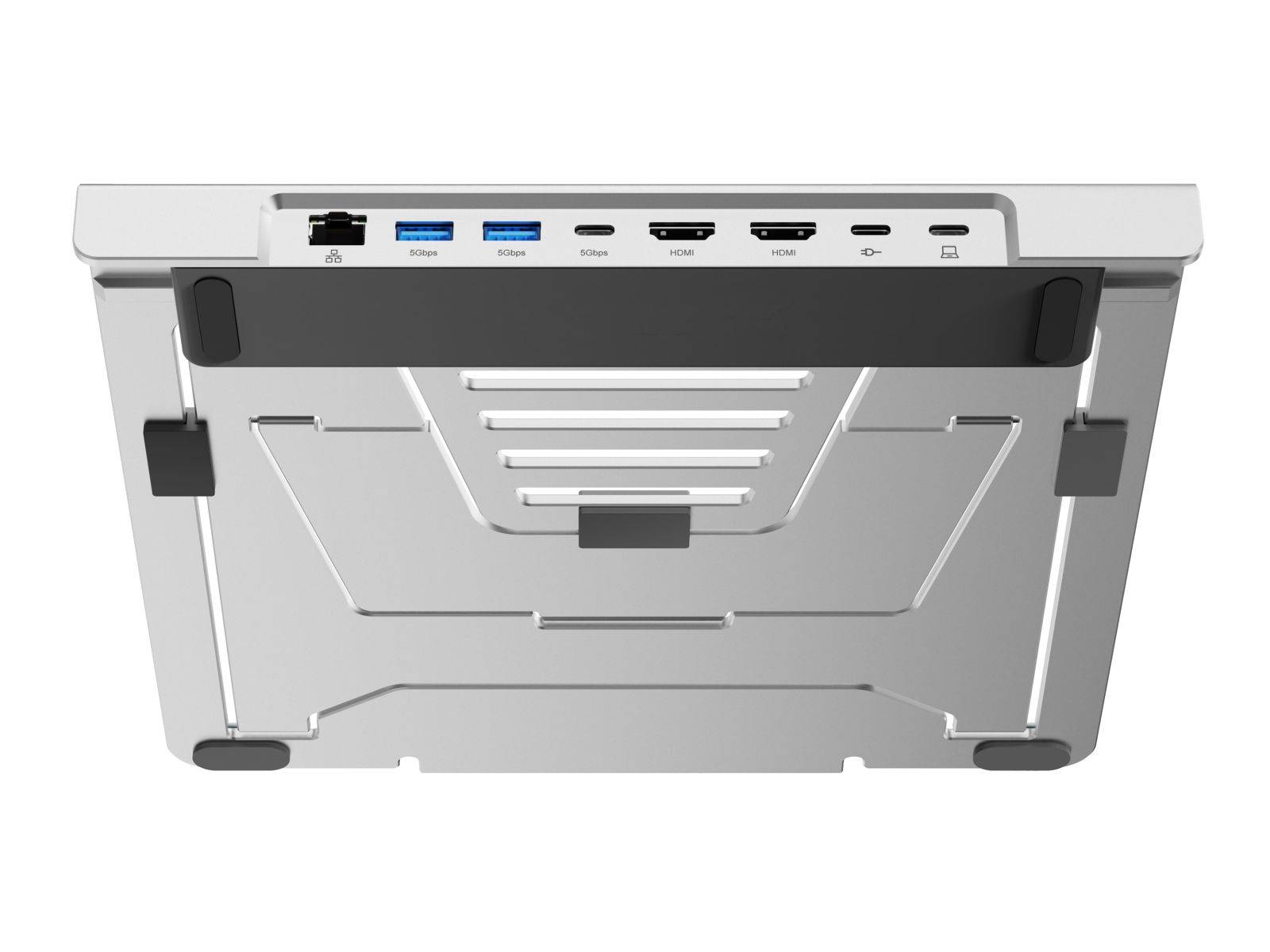 CONCEPTRONIC Notebook Halterung + 7-in-1 Docking silber Multimedia-Technik Dockingstation
