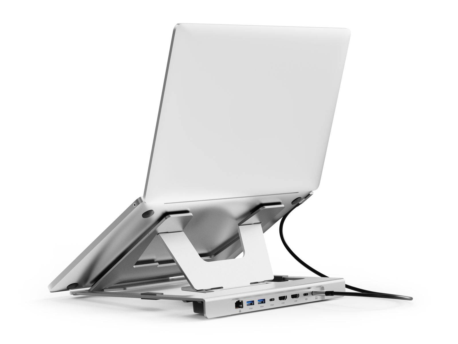 CONCEPTRONIC Notebook Halterung + 7-in-1 Docking silber Multimedia-Technik Dockingstation