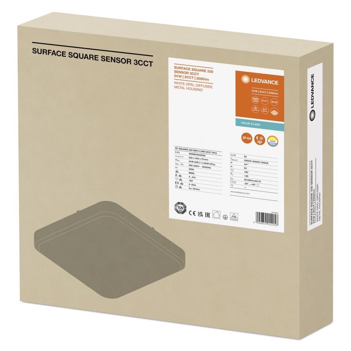Ledvance LED-Wand-u.Deckenleuchte