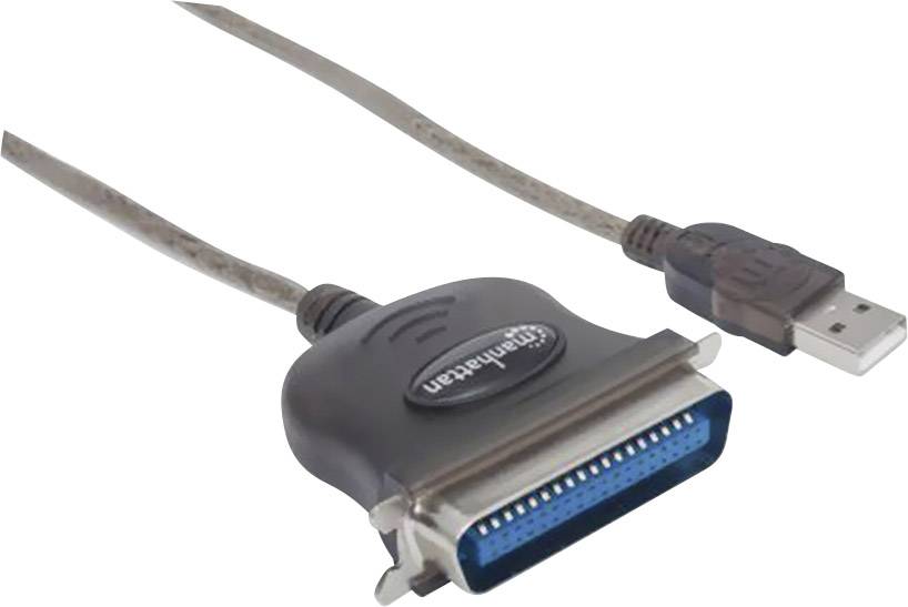 Manhattan USB 1.1 Anschlusskabel [1x USB 1.1 Stecker A - 1x Centronics-Stecker]