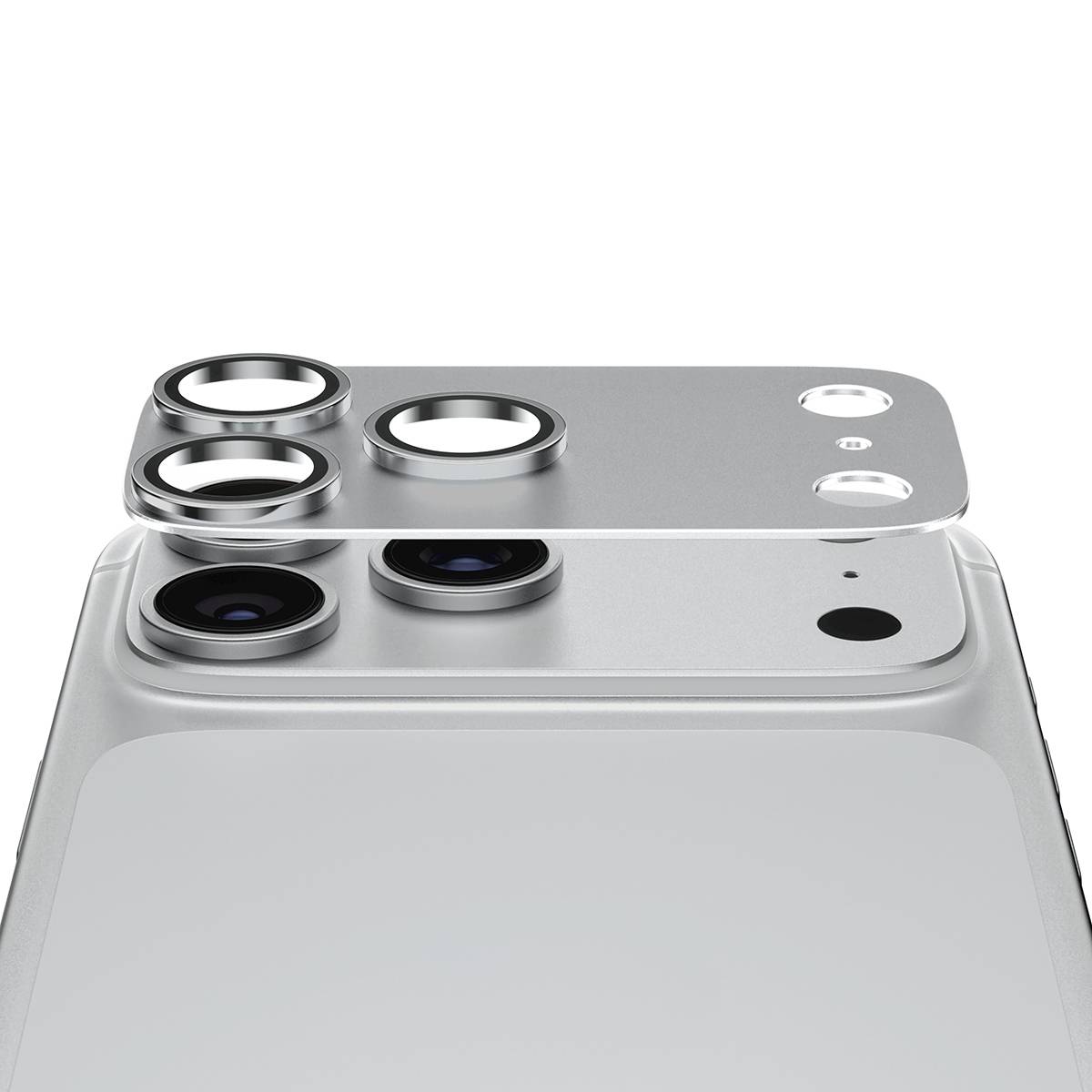 PanzerGlass FENDER - Objektivschutz für HandySilber - für Apple iPhone 18 Pro