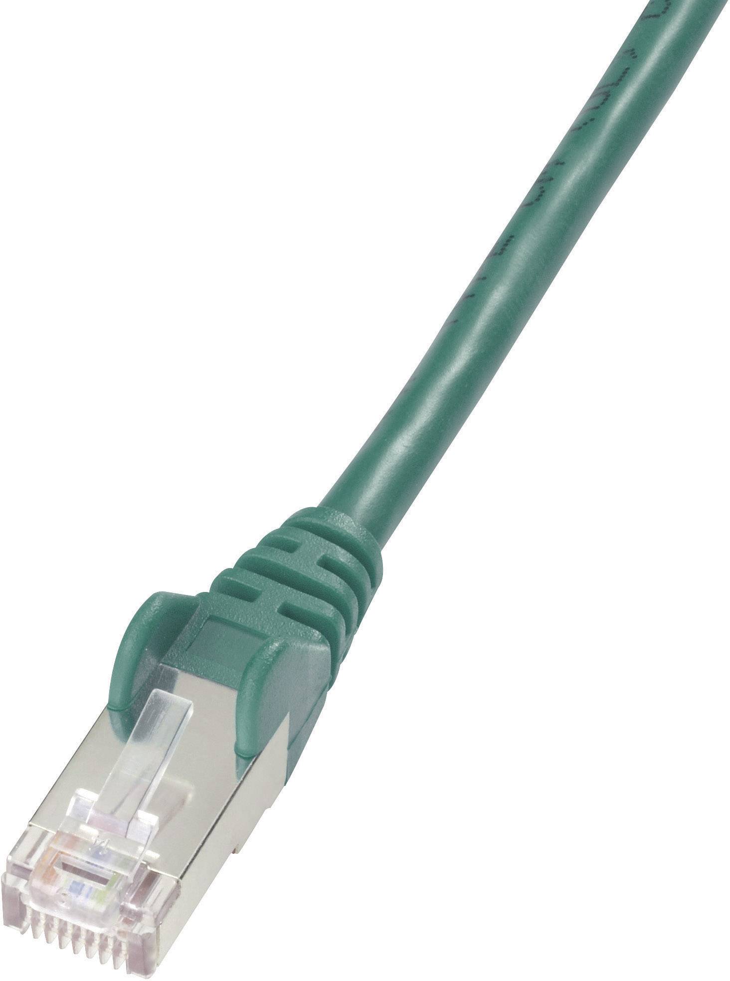 Digitus  RJ45 Netzwerkkabel, Patchkabel CAT 5e F/UTP 1.00 m Grün UL-zertifiziert 1 St.