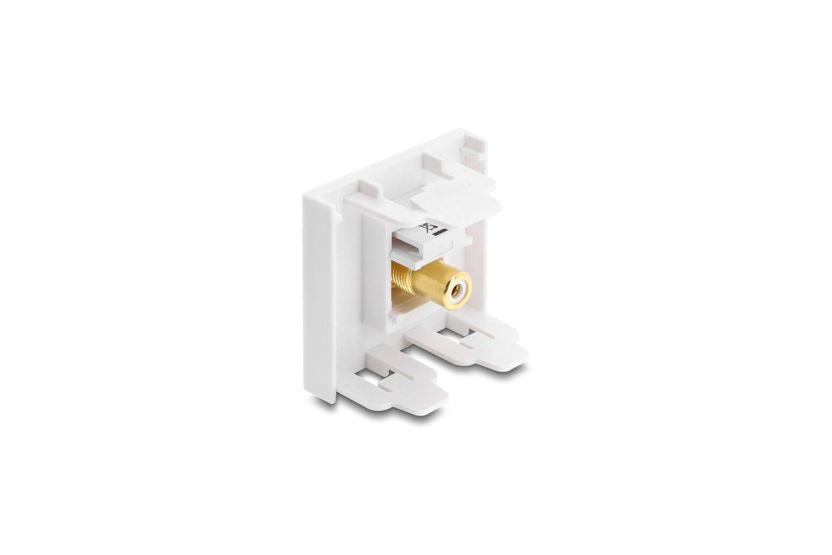 DELOCK Easy 45 Modul Cinch Buchse zu Cinch Buchse vergoldet
