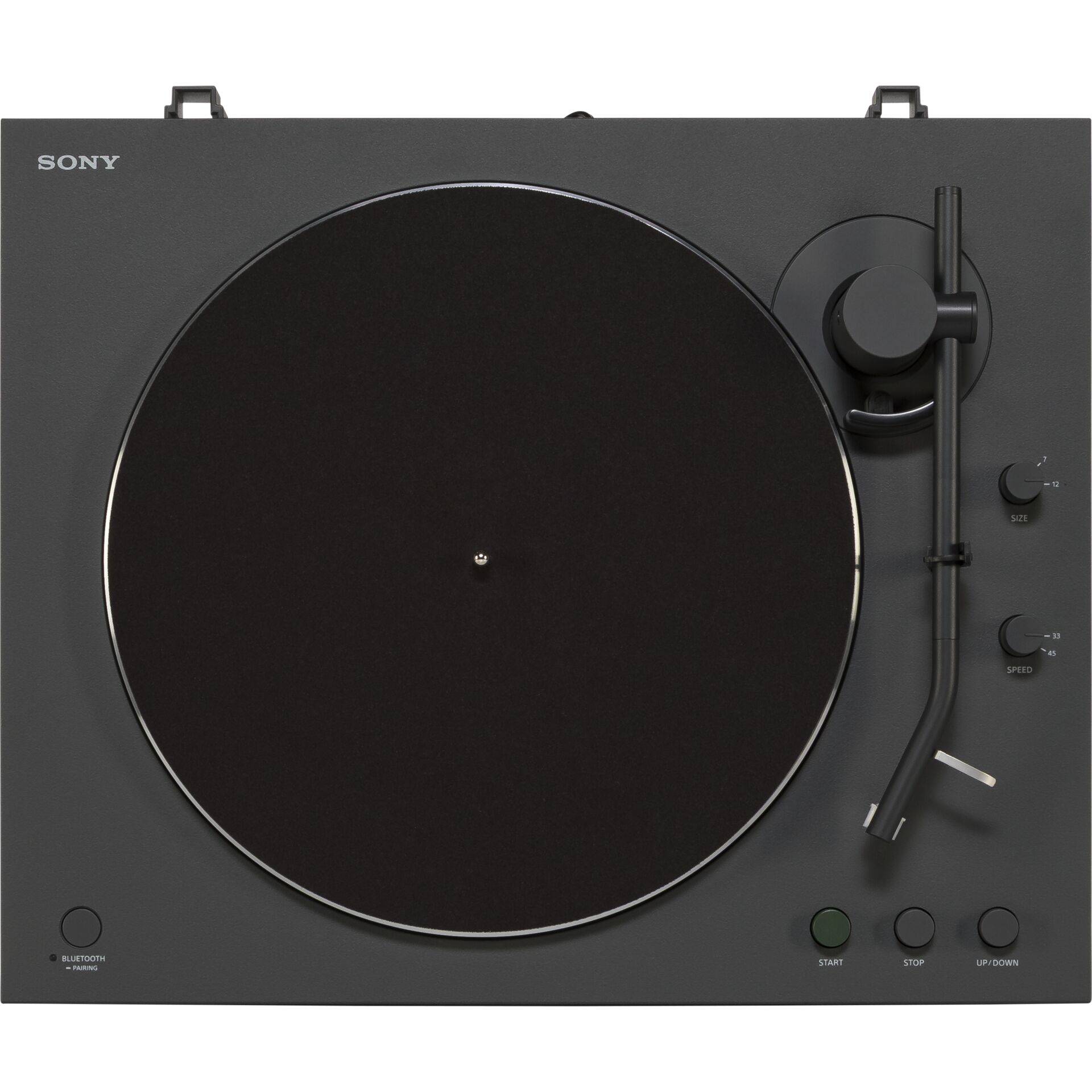 Sony PS-LX3BT, Audio-Plattenspieler mit Riemenantrieb, Automatisch, Schwarz, Gummi, Aluminium, 33 1/3,45 RPM