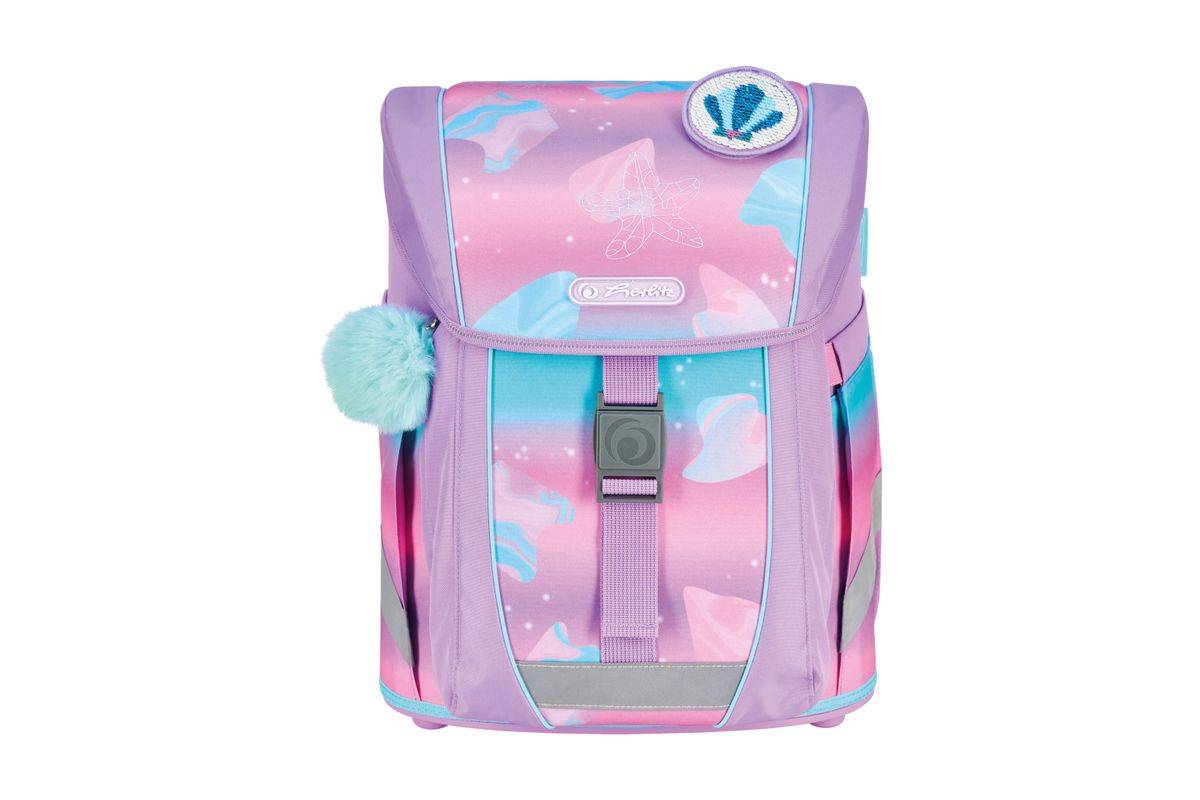 Herlitz FiloActive XL Plus Ocean Lights Schulranzen-Set Mädchen Polyester Blau, Pink