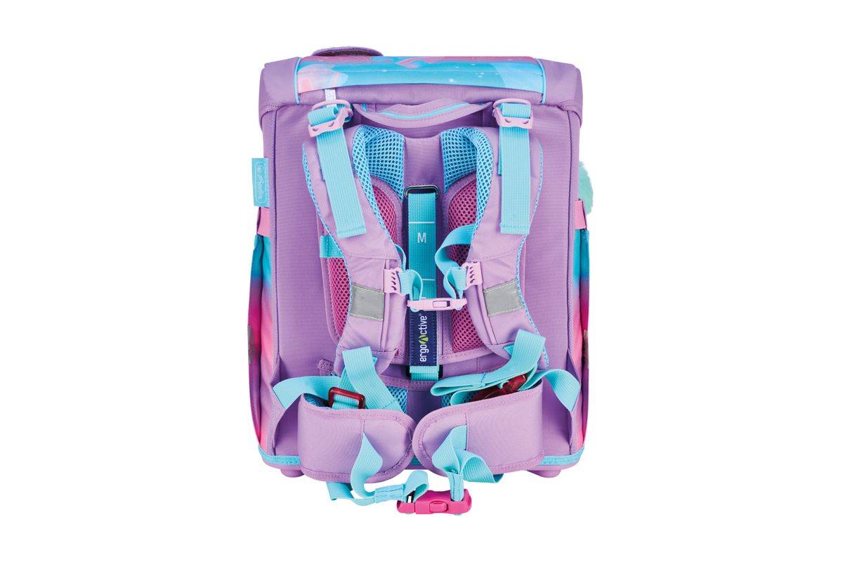 Herlitz FiloActive XL Plus Ocean Lights Schulranzen-Set Mädchen Polyester Blau, Pink