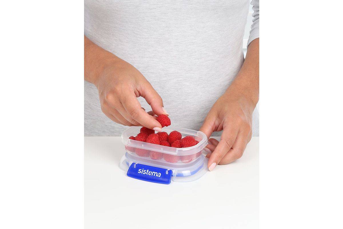 sistema Frischhaltedosen Set KLIP IT PLUS 3 x 180 ml blau Multimedia-Technik Vorratsbehälter