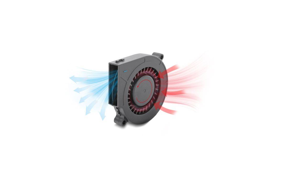 DELOCK Radiallüfter/Lüftergebläse 12V DC 75x75x15mm 3 Pin Multimedia-Technik Zubehör