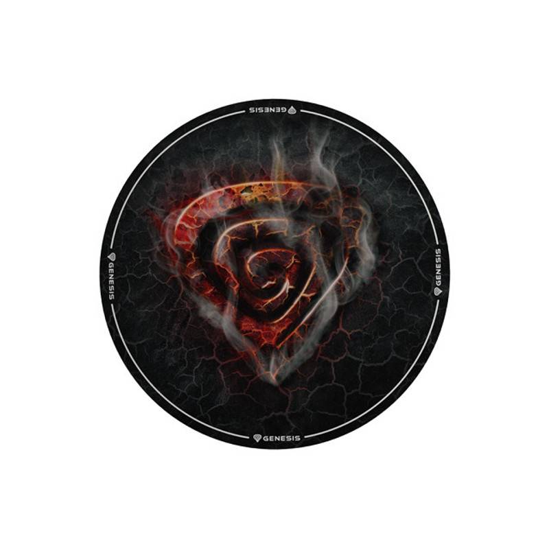 Genesis Bodenschutzmatte TELLUR 400 ROUND LAVA (1,0m) Multimedia-Technik Gaming-Zubehör
