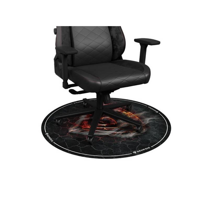 Genesis Bodenschutzmatte TELLUR 400 ROUND LAVA (1,0m) Multimedia-Technik Gaming-Zubehör