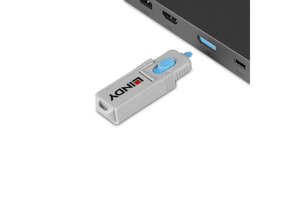 Lindy - DisplayPort Port Blocker - Blau